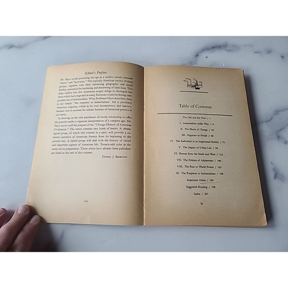 The Response To Industrialism 1885-1914 - Samuel P Hays 1960 Vintage Paperback - Picture 6 of 10